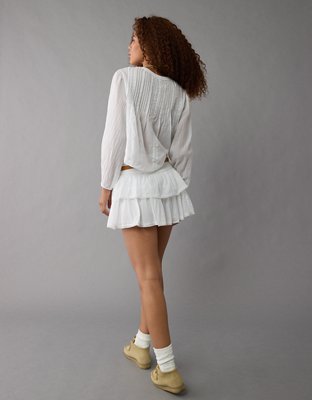 AE Blusa Plisada Manga Larga