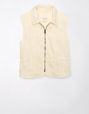 AE Collared Utility Denim Vest