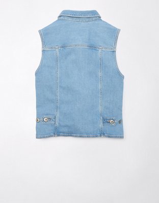 AE Collared Utility Denim Vest