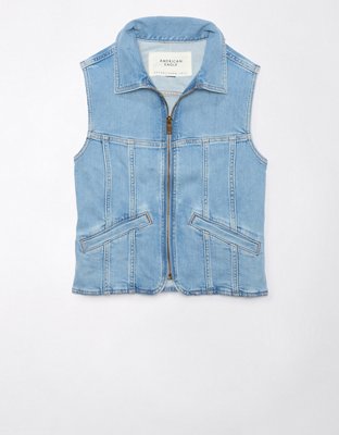 AE Collared Utility Denim Vest