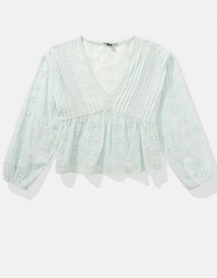 AE Top Estilo Babydoll Manga Larga