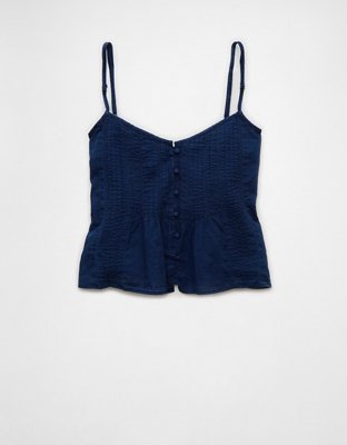 Женские топы American Eagle AE Pintucked Tank Top — фото 5