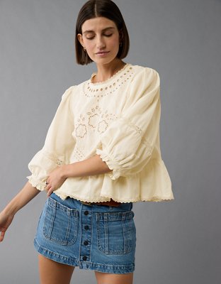 American eagle peplum top online