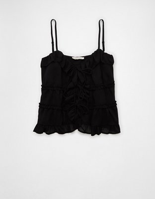 Женские топы American Eagle AE Tiered Ruffle Cami — фото 3