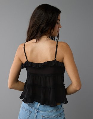 Женские топы American Eagle AE Tiered Ruffle Cami — фото 2