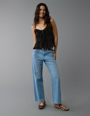 Женские топы American Eagle AE Tiered Ruffle Cami — фото 4