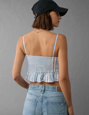 Женские топы American Eagle AE Pintuck Tank Top — фото 4