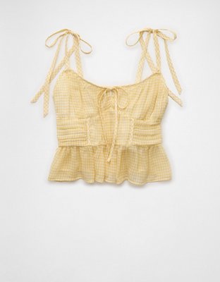 AE Corset Peplum Top