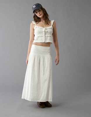AE Smocked Ruffle Tank Top