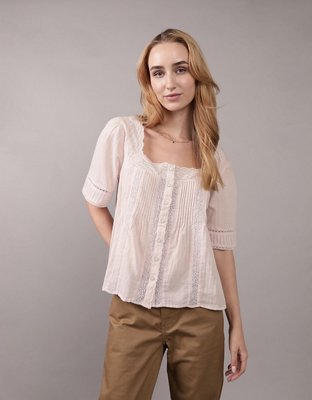 トップス OHGA TWEED BLOUSE OHGA 2024AW Tweed Blouse