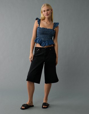 AE Bella Smocked Crop Top