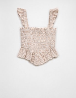 AE Bella Smocked Crop Top