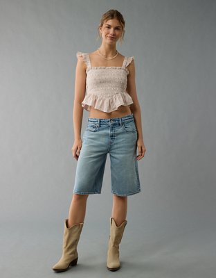 AE Bella Smocked Crop Top