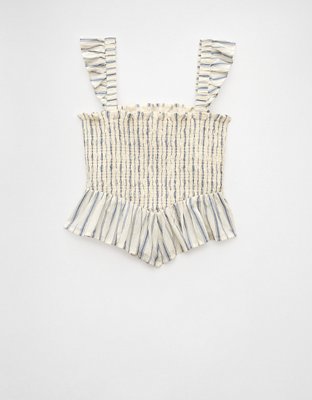 AE Bella Smocked Crop Top