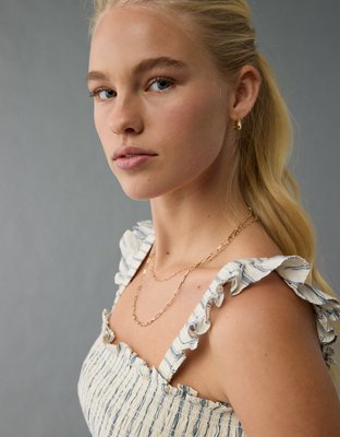 AE Bella Smocked Crop Top