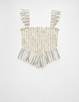 AE Bella Smocked Crop Top