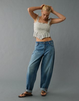 AE Bella Smocked Crop Top