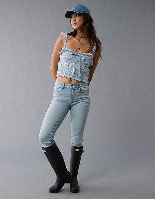 AE Smocked Ruffle Tank Top