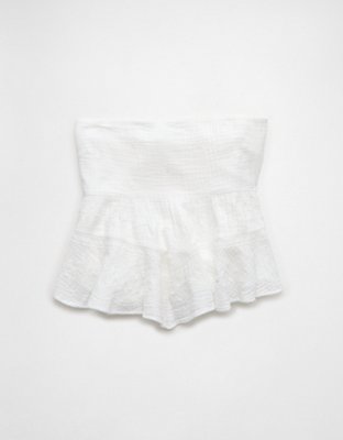 AE Embroidered Babydoll Tube Top