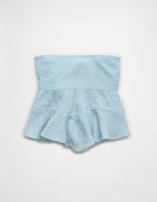 AE Embroidered Babydoll Tube Top