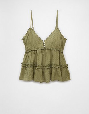 AE Ruffle Babydoll Tank Top