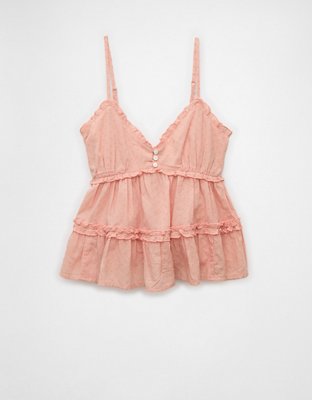 AE Ruffle Babydoll Tank Top