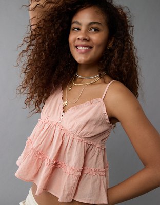 AE Ruffle Babydoll Tank Top