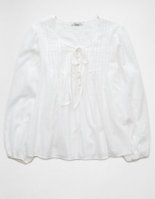 AE Long-Sleeve Breezy Boho Blouse