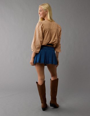 AE Long-Sleeve Breezy Boho Blouse