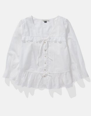AE Blusa con Mangas Acampanadas
