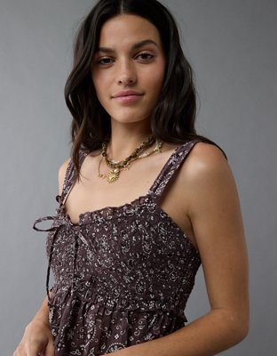 Chemisier nuisette à smocks AE
