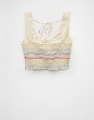 AE Pride Smocked Crop Top