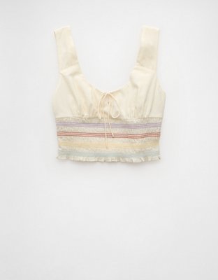 AE Pride Smocked Crop Top