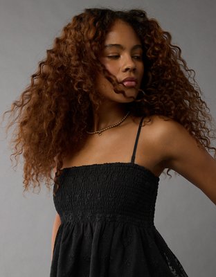 Бэби-долл AE Smocked, с топом на бретелях, кружево — American Eagle — фото 6