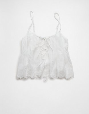 AE Pintuck Tie Front Cami