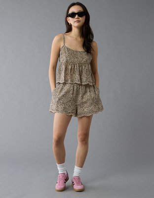 AE Leopard Eyelet Cami