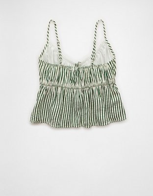 AE Tie Front Seersucker Cami