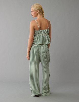 AE Tie Front Striped Cami
