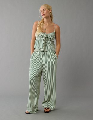 AE Tie Front Seersucker Cami