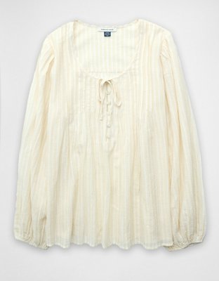 AE Blusa Plisada Manga Larga