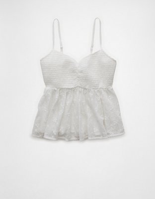 AE V-Neck Smocked Babydoll Cami