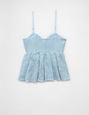 AE V-Neck Smocked Babydoll Cami