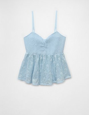 AE V-Neck Smocked Babydoll Cami