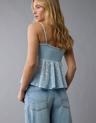 AE V-Neck Smocked Babydoll Cami
