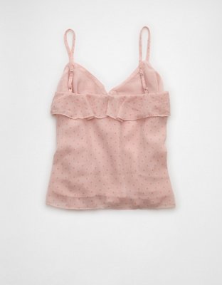 RoséMuse frill pleats airy cami o/p pink frill pleats airy cami o/p – BUNNY APARTMENT
