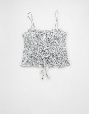 AE Tiered Ruched Tank Top