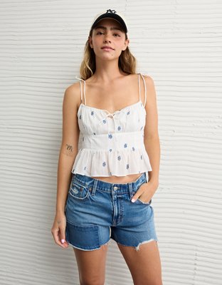 AE Tie Strap Corset Tank Top