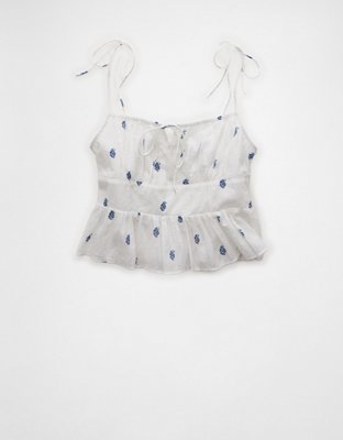 AE Tie Strap Corset Tank Top