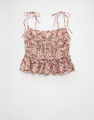 AE Tie Strap Corset Tank Top