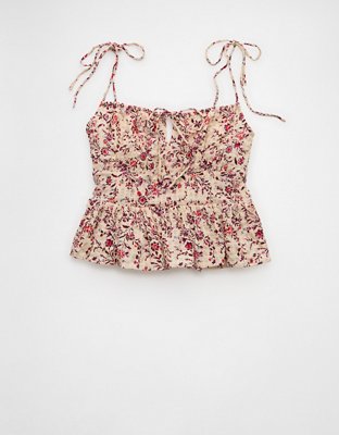 AE Tie Strap Corset Tank Top